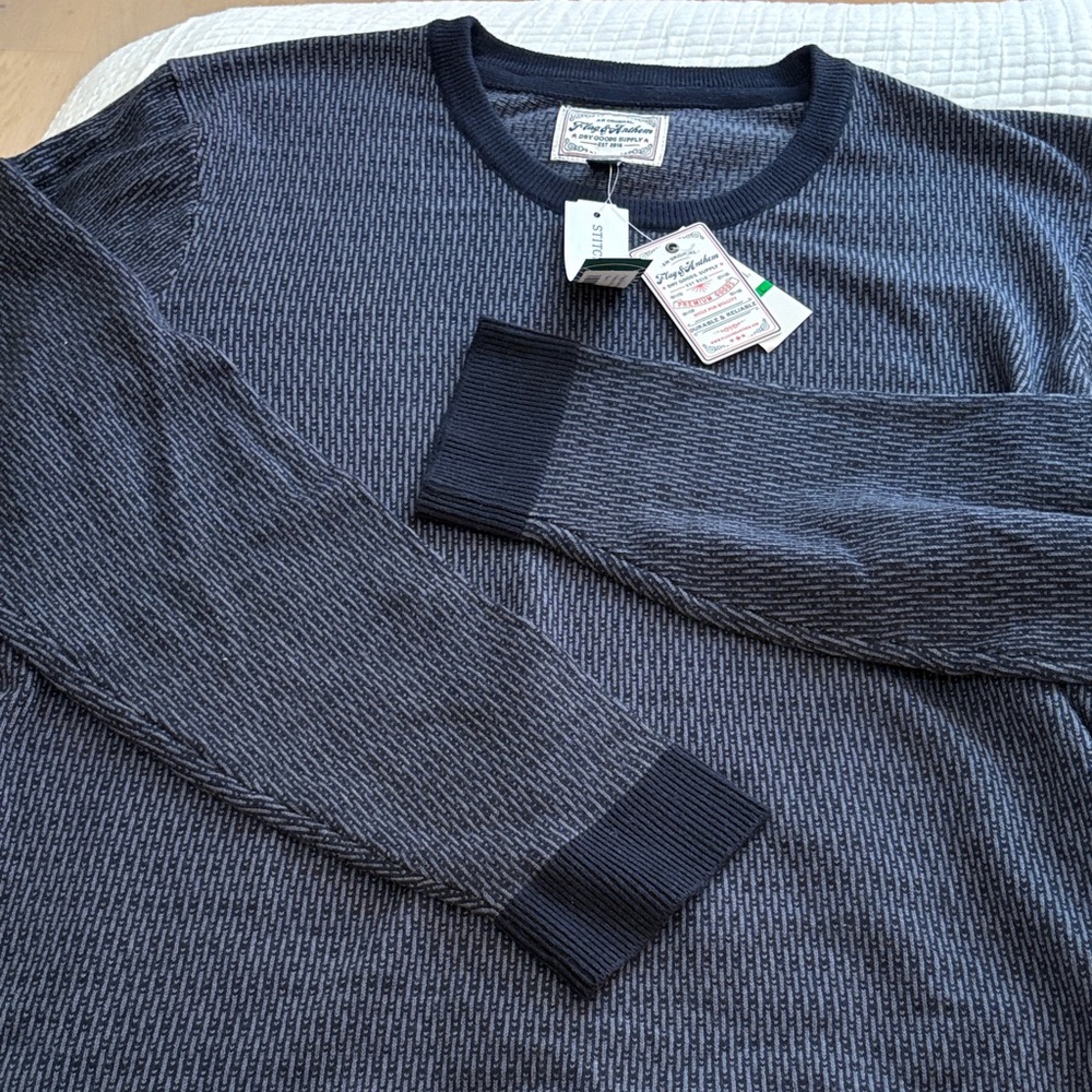 Navy Blue Crewneck Sweater